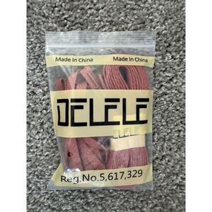 Delele salmon striped shoe laces Reg no 5, 617, 329
